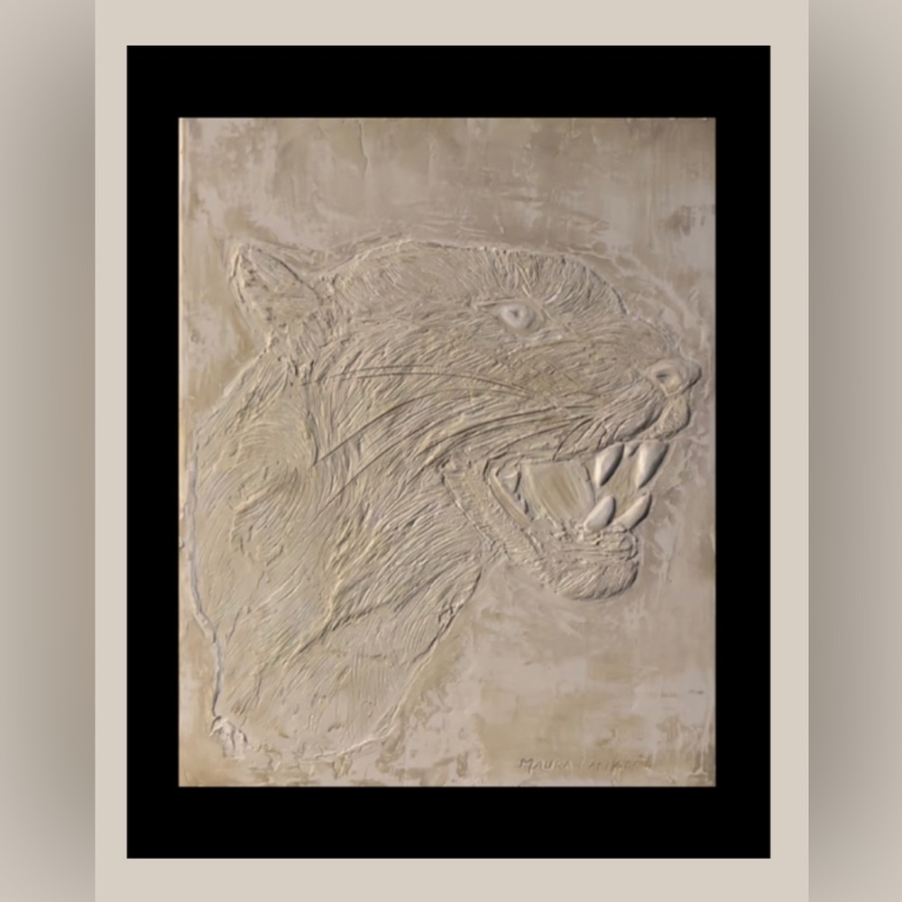 Cheetah Bass relief 16x20”